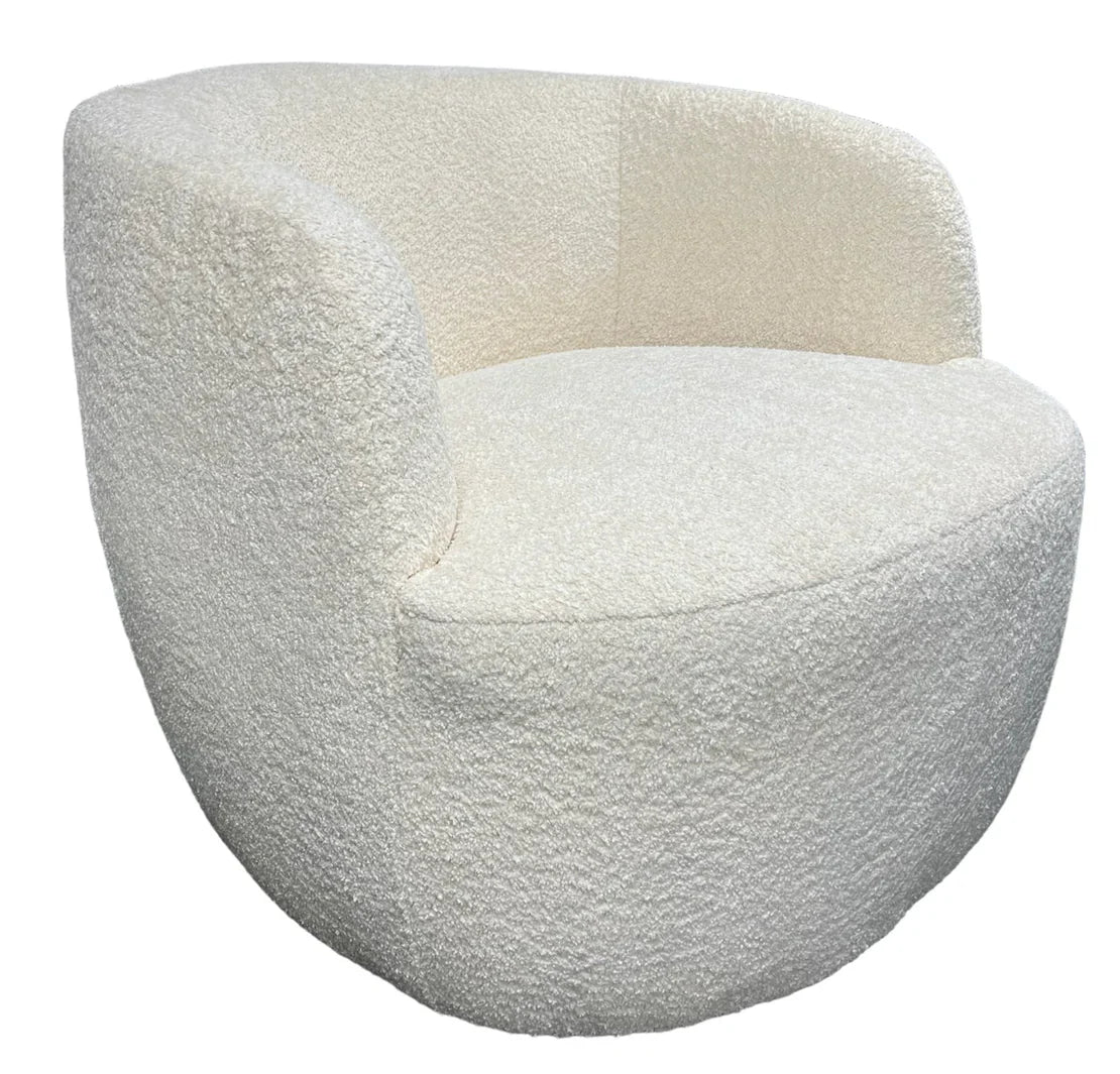 Vetale Chair in Ivory Boucle - Belmont Interiors