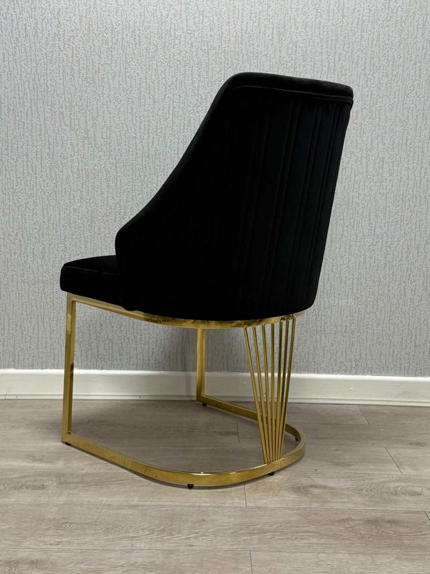 Ravello 180cm Gold Dining Table With Cannes Gold Chairs In 2 Colours