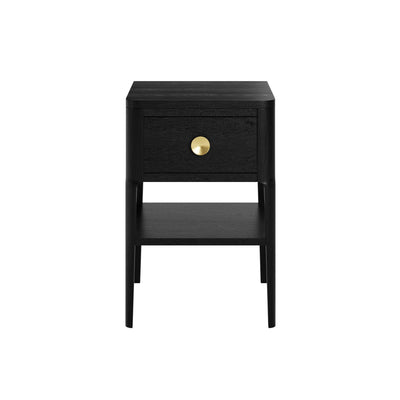 DI Designs Abberley Bedside in Black - 1 Drawer - Belmont Interiors