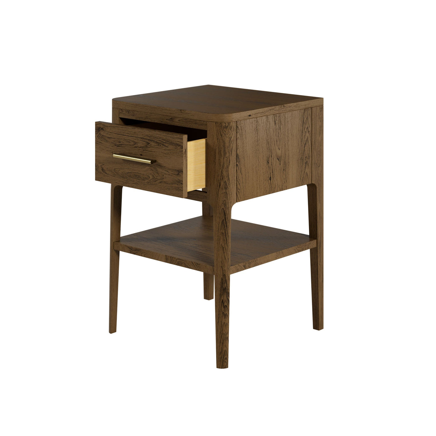 DI Designs Abberley Bedside in Brown - 1 Drawer - Belmont Interiors