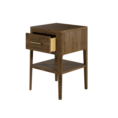 DI Designs Abberley Bedside in Brown - 1 Drawer - Belmont Interiors