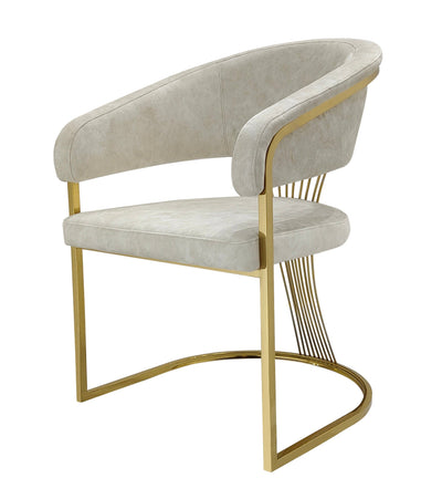 Ravello Black & Gold Marble Dining Table With Porado Gold Chairs