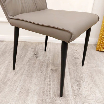 Flora PU Leather Dining Chair - 3 Colours - Belmont Interiors
