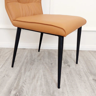 Flora PU Leather Dining Chair - 3 Colours - Belmont Interiors