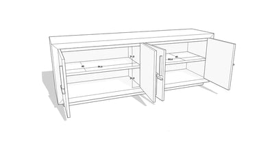 Berkeley Designs Bristol Media Unit - Belmont Interiors