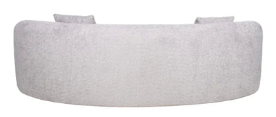 The Wave Boucle Curved Sofa in Grey - Belmont Interiors