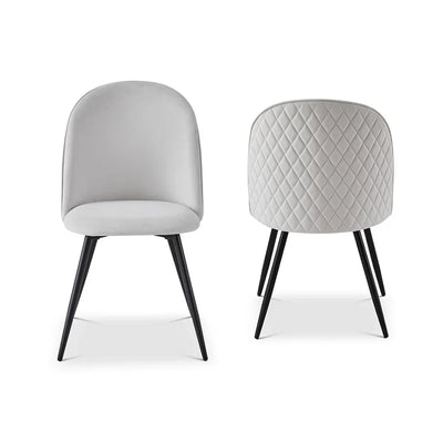 Berkeley Designs Soho Dining Chair in Light Grey – Set of 2 - Belmont Interiors