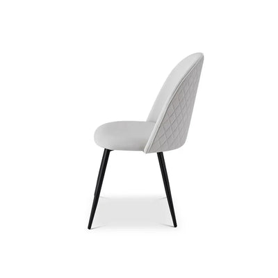 Berkeley Designs Soho Dining Chair in Light Grey – Set of 2 - Belmont Interiors