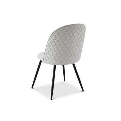 Berkeley Designs Soho Dining Chair in Light Grey – Set of 2 - Belmont Interiors