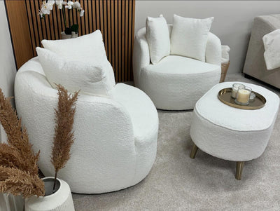 Vetale Cuddle Accent Armchair in Boucle