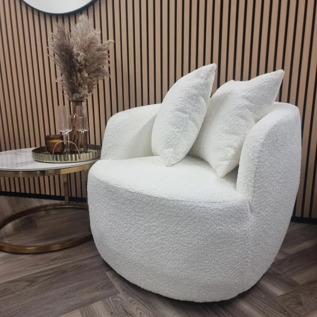Vetale Cuddle Accent Armchair in Boucle