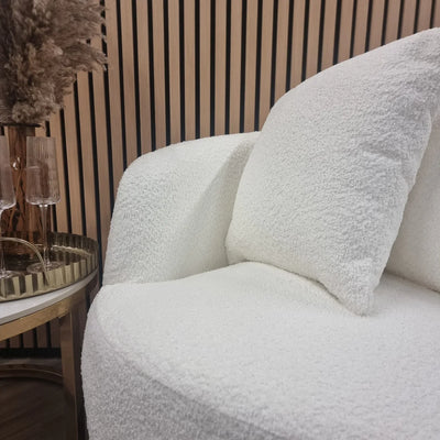 Vetale Cuddle Accent Armchair in Boucle