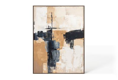 Berkeley Designs Oil on Canvas 75 with Brown Frame