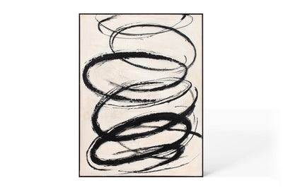 Berkeley Designs Oil on Canvas 76 with Black Frame