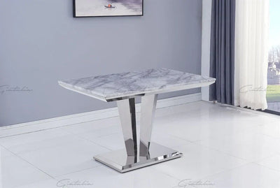 Riccardo 120cm Marble Dining Table - Belmont Interiors