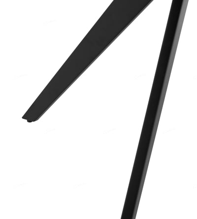 Livia 160cm Black Ceramic Sintered Marble Dining Table