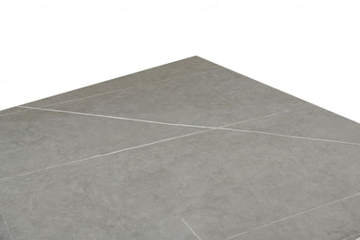Livia 160cm Grey Ceramic Sintered Marble Dining Table