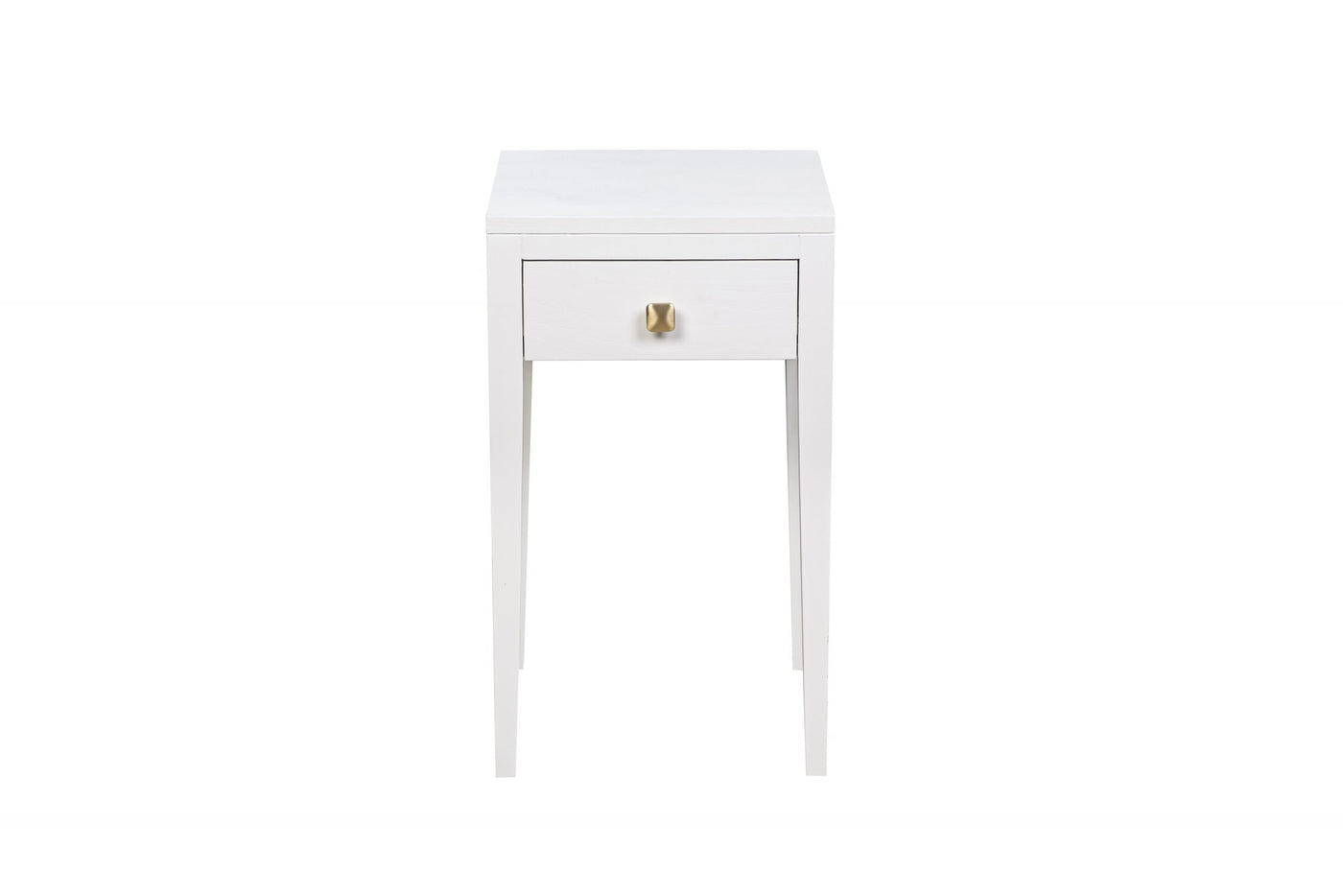 DI Designs Radford 1 Drawer Bedside in White - Belmont Interiors