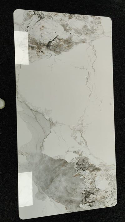 Phoenix 150cm White Ceramic Marble Fixed Dining Table