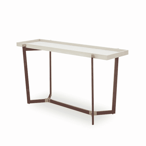 DI Designs Hambledon Console - Cream Shagreen - Belmont Interiors