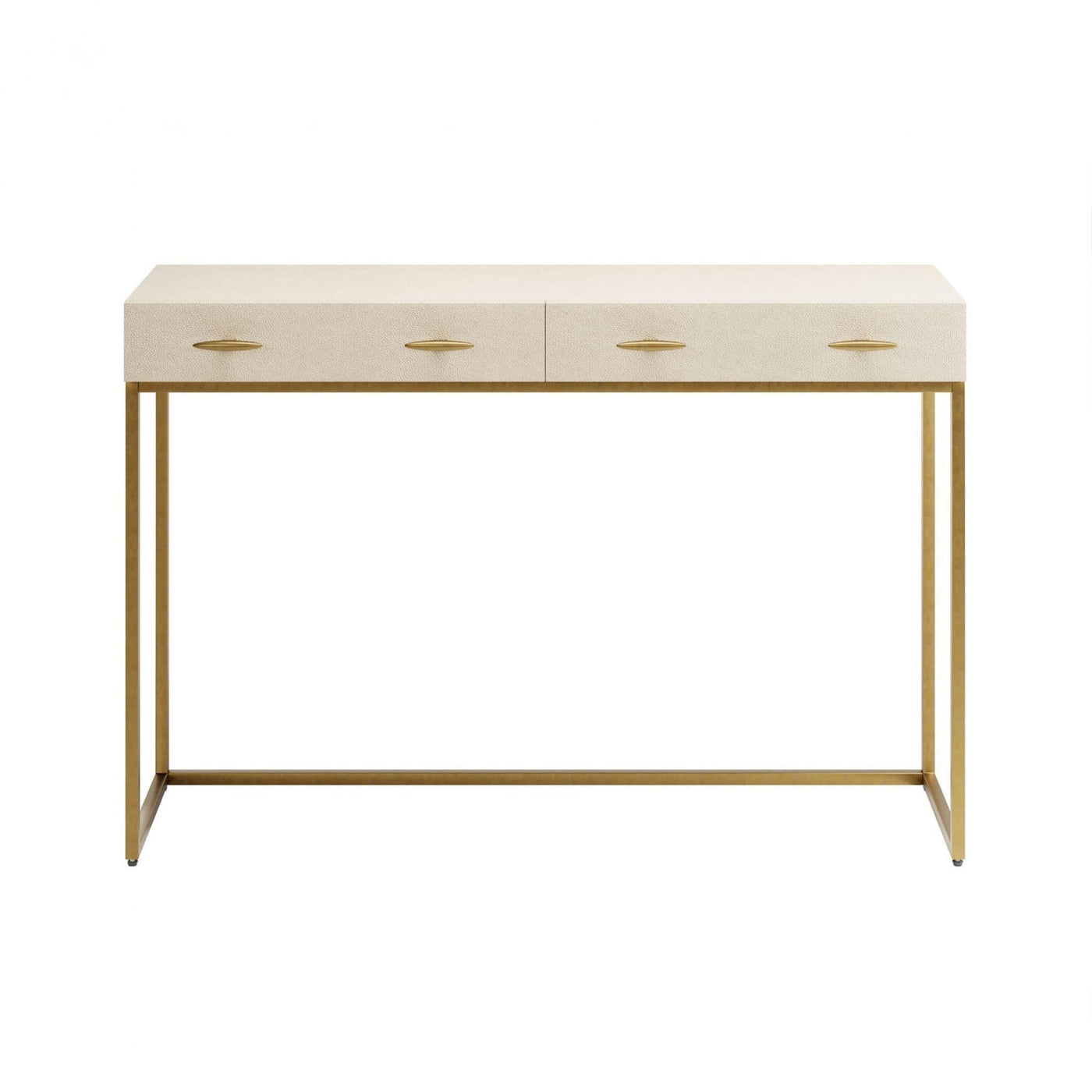 DI Designs Hampton Console in Ivory Shagreen - Belmont Interiors
