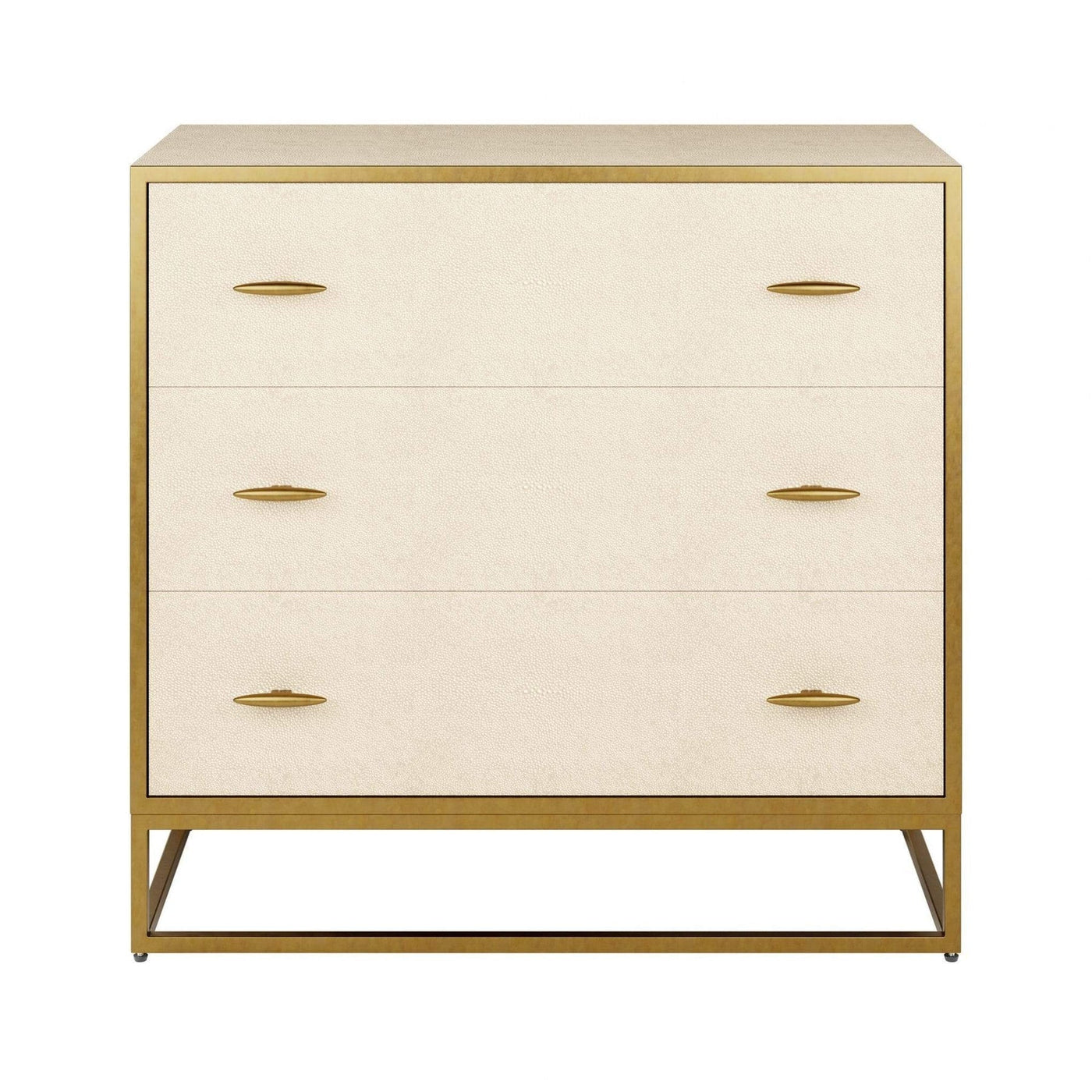 DI Designs Hampton Chest of Drawers - Ivory Shagreen - Belmont Interiors