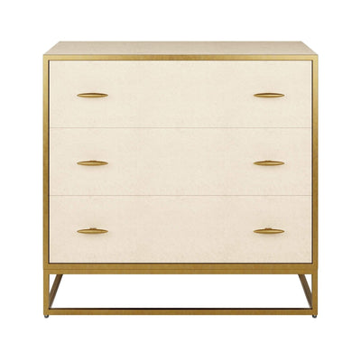 DI Designs Hampton Chest of Drawers - Ivory Shagreen - Belmont Interiors