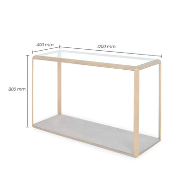 DI Designs Elmley Console Table - Ivory - Belmont Interiors