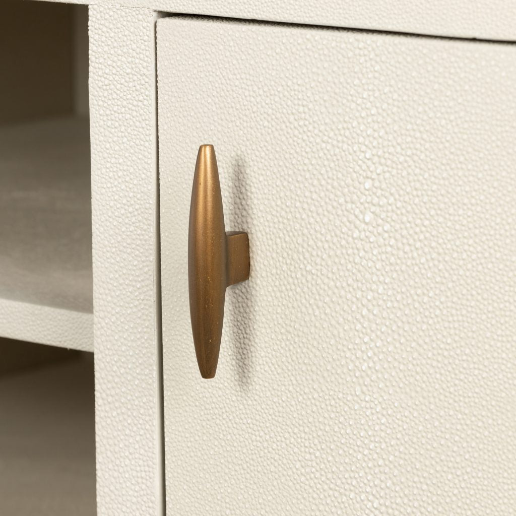 DI Designs Hampton TV Unit in Ivory Shagreen - Belmont Interiors