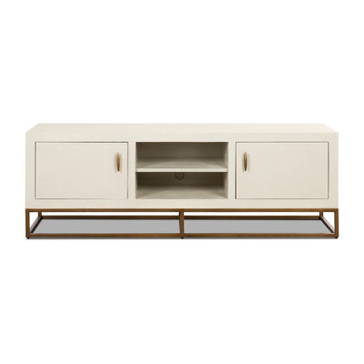 DI Designs Hampton TV Unit in Ivory Shagreen - Belmont Interiors