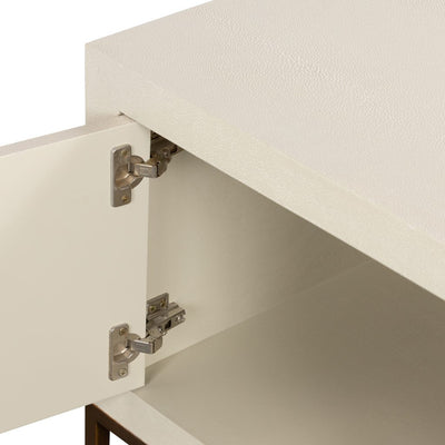DI Designs Hampton TV Unit in Ivory Shagreen - Belmont Interiors