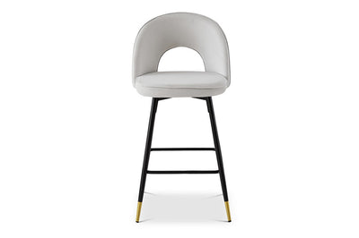 Berkeley Designs Hoxton Bar Stool in Light Grey - Belmont Interiors