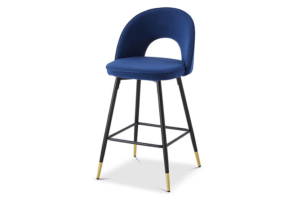 Berkeley Designs Hoxton Bar Stool in Blue - Belmont Interiors
