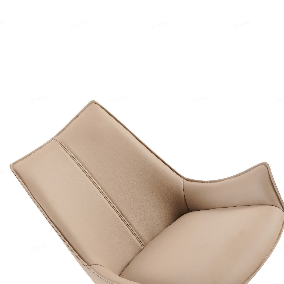 Zenith PU Leather Swivel Dining Chairs With Black Metal Base - Pairs - 2 Colours